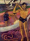 Paul Gauguin Canvas Paintings - Man with an Ax
